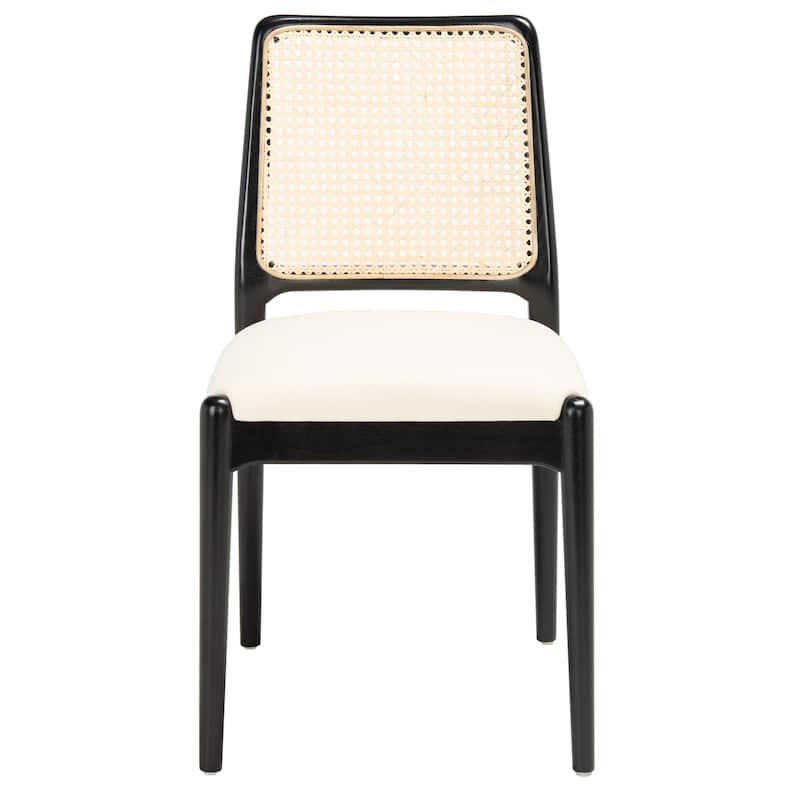 SAFAVIEH Reinhardt Rattan Cushion Dining Chair (Set of 2) - 19" W x 17.5" L x 32" H