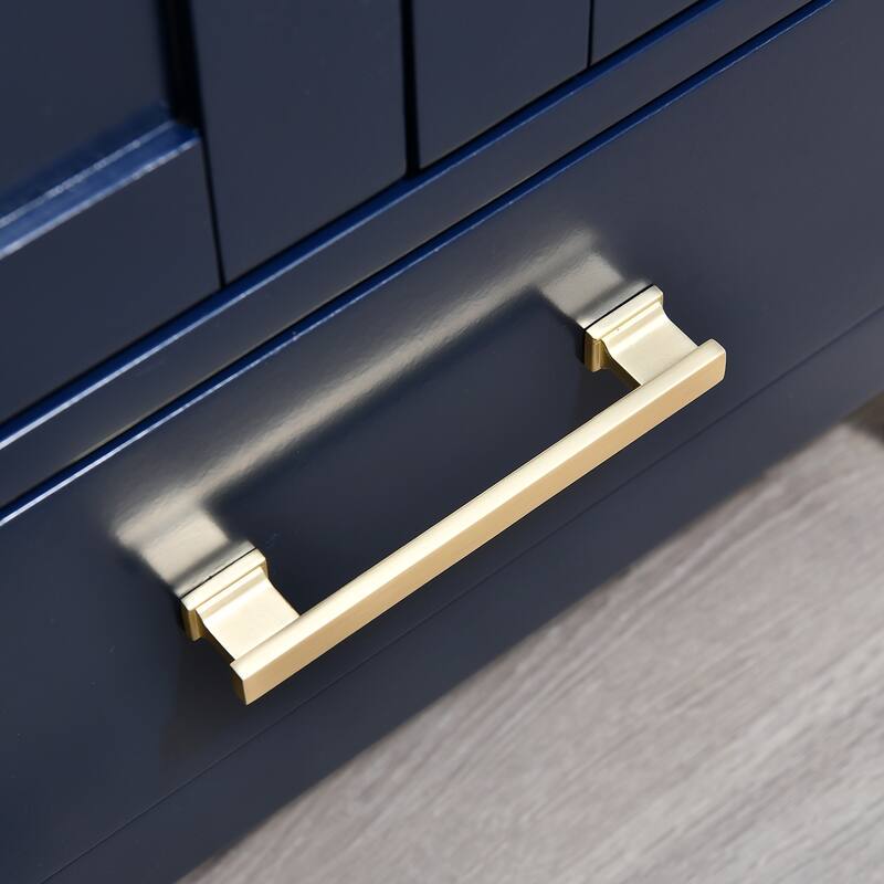 StarrySky 42 inch Undermount Single Sink Bathroom Vanity with Engineered Carrara Marble Top - 42 inch