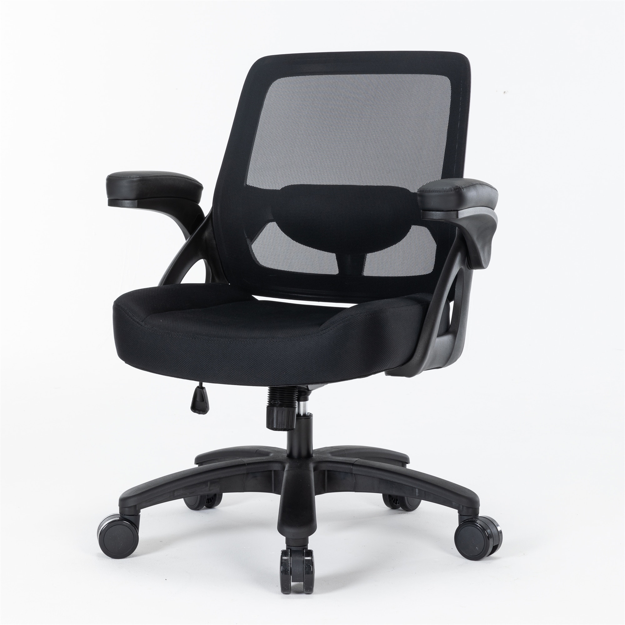 Mesh Drafting Chair, Tall Office Chair with Lumbar Support, FlipUp