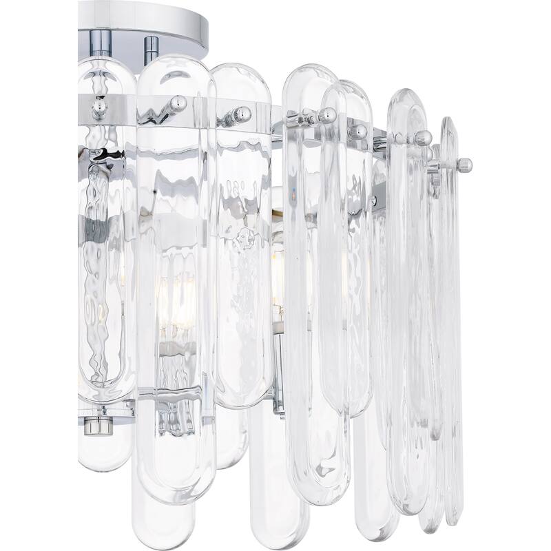 Stiles 5-Light Polished Chrome Semi-Flush Mount Light