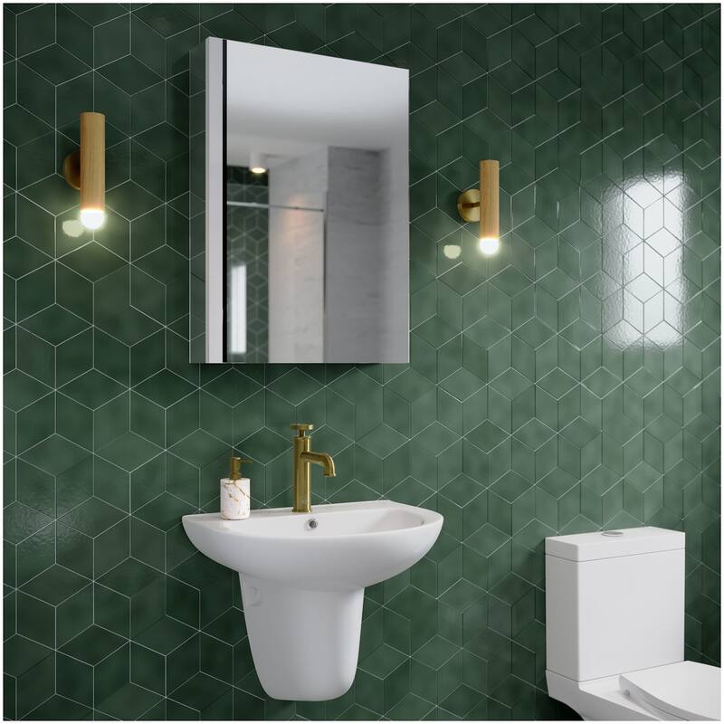 Swiss Madison SM-MC001 Cache 19-11/16" x 27-9/16" Frameless 1 Door - Stainless Steel - Stainless Steel Finish