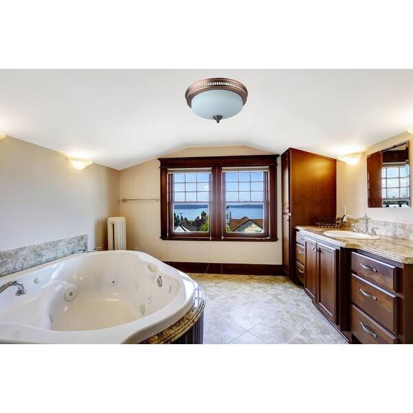 Shop 110 Cfm Ceiling Exhaust Bathroom Fan With Light And Nightlight Overstock 30242482