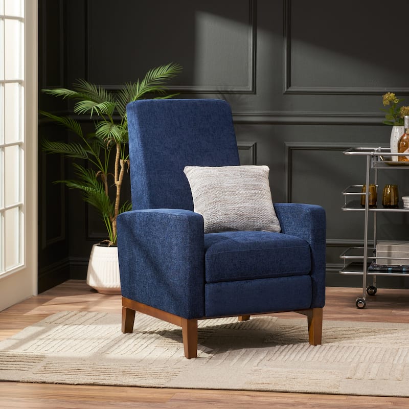 27'' Wide Wood Hand Manual Club Recliner