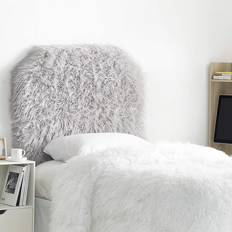 Mo' Unruly Plush College Headboard - Glacier Gray