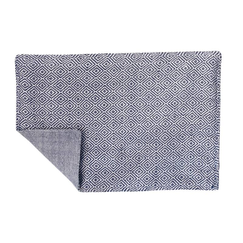 Diamond Indigo Navy Placemat Set of 6 - Set of 6