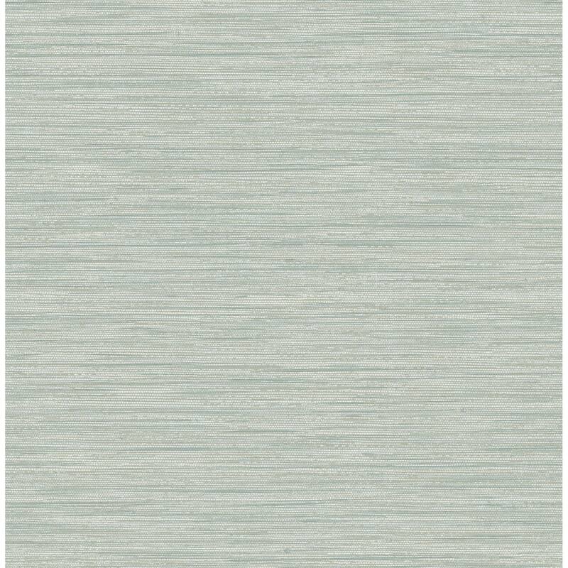 A-Street Prints Sheehan Sea Green Faux Grasscloth Wallpaper