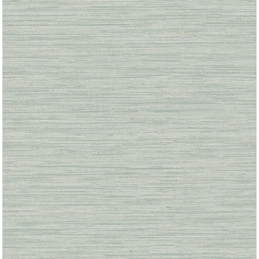A-Street Prints Sheehan Sea Green Faux Grasscloth Wallpaper