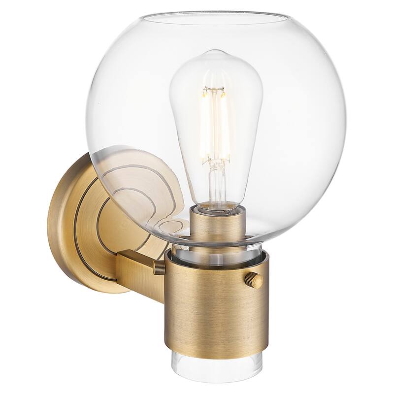 Innovations Lighting 464-1W-G464B-7CL Lawton Sphere 9" Tall Bathroom