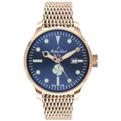 Mathey Tissot Men's Elica Blue Dial Watch - U121PBU - 6 (36)