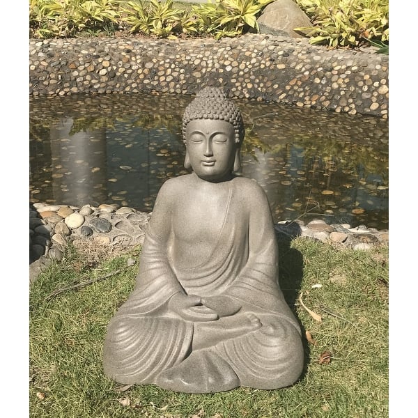 Tall Serene Meditating Buddha Statue - Bed Bath & Beyond - 10359141