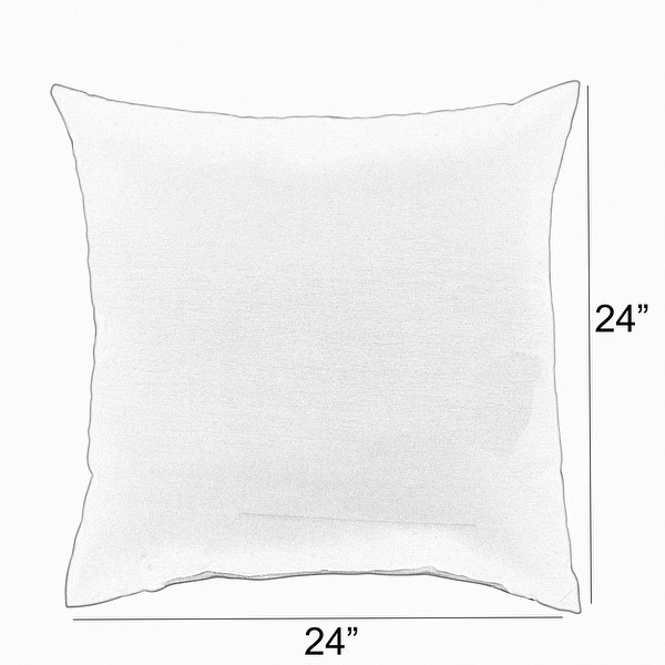 Sorra Home Sunbrella Outdoor Knife Edge Pillow Set of 2 - 24 in H x 24 in W x 6 in D