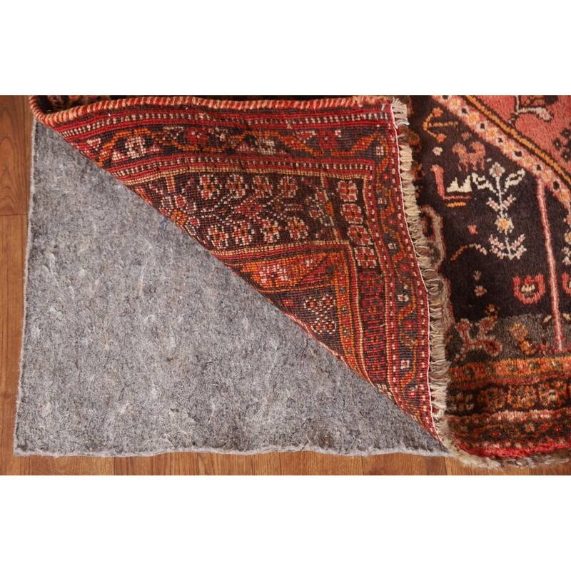 Handmade Vegetable Dye Shiraz Persian Vintage Area Rug - 5'1"x 7'10"