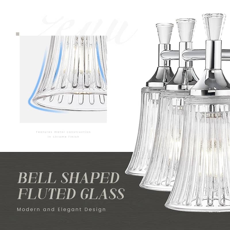 3-Light Bathroom Vanity Lighting Fixtures