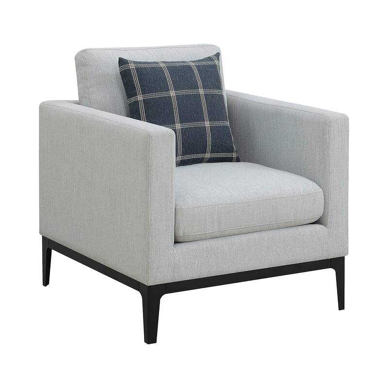 Montauk Light Grey 3-Piece Track Arms Living Room Set