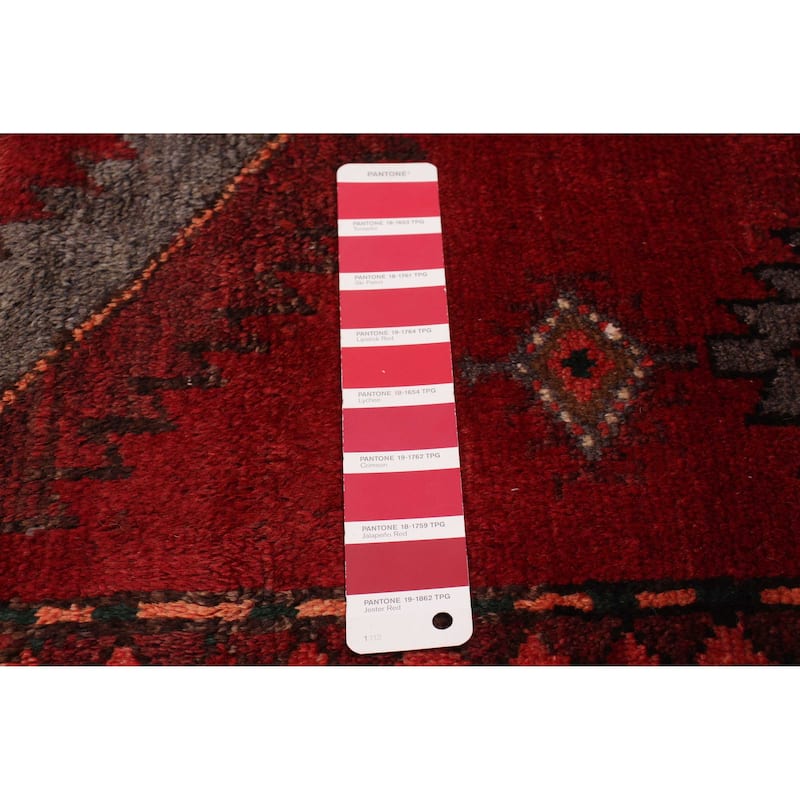 ECARPETGALLERY Hand-knotted Andelz Red Wool Rug - 3'8 x 9'6