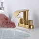 preview thumbnail 38 of 41, WOWOW 4 in. Centerset Double Handle Waterfall Bathroom Sink Faucet