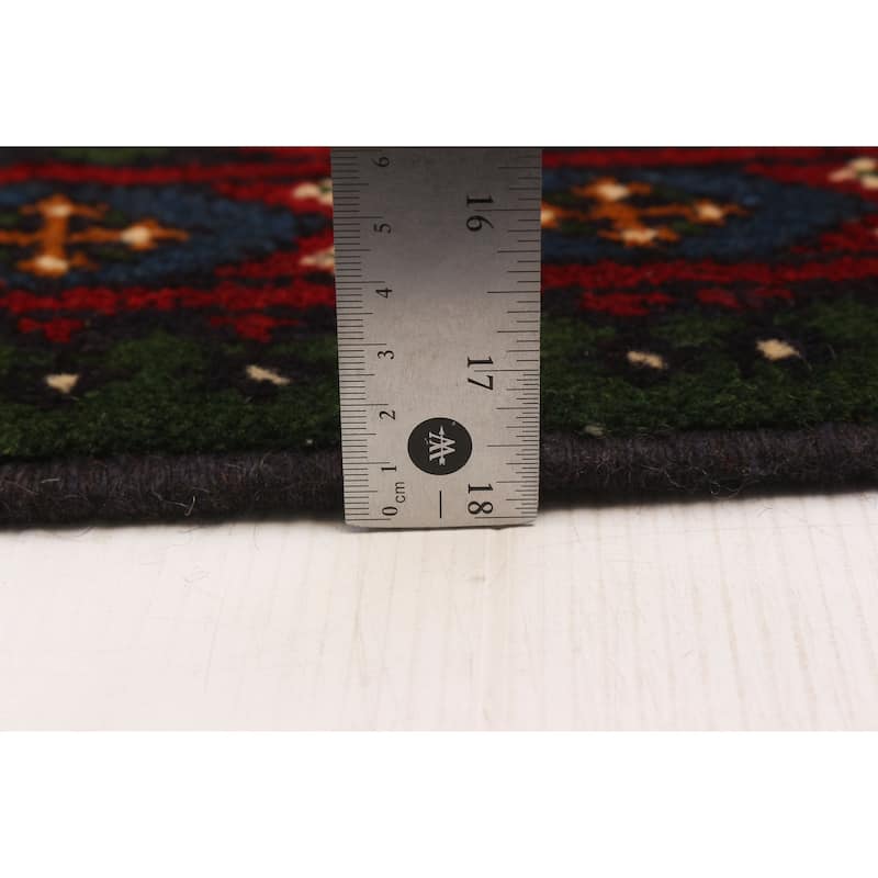ECARPETGALLERY Hand-knotted Uzbek Kargahi Orange Wool Rug - 6'6 x 9'9