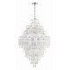 preview thumbnail 2 of 7, Addis 20 Light Polished Chrome Chandelier - 30.5"W x 49.5"H x 30.5"D