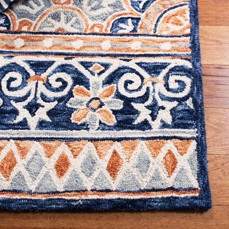 SAFAVIEH Handmade Micro-Loop Hafsah Modern Wool Rug