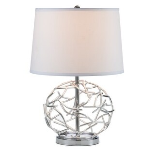 Silver geometric table lamp hot sale