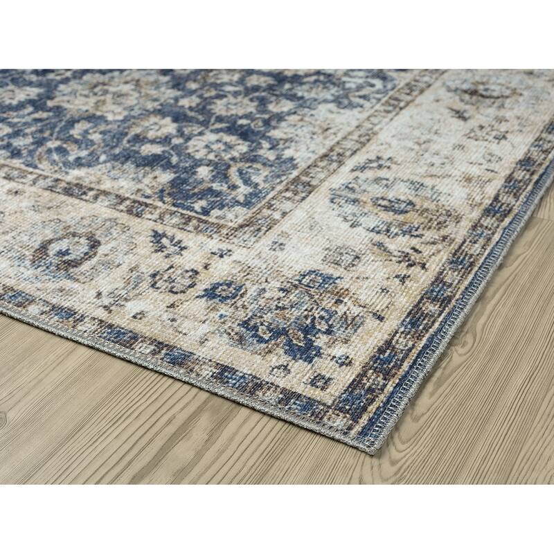 Legacy Cairo Traditional Bordered Washable Area Rug