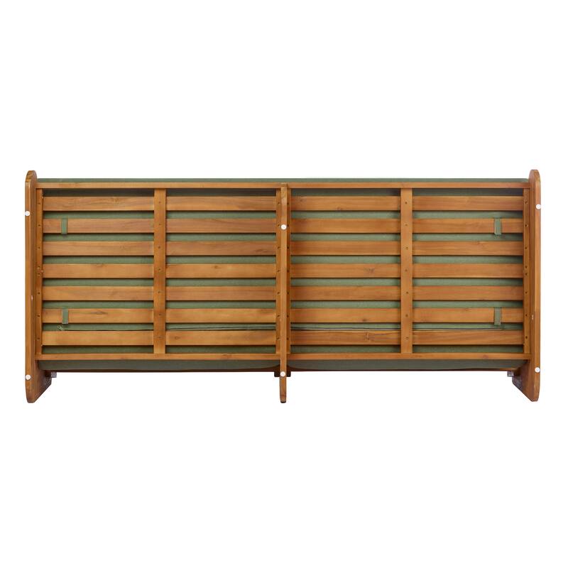 Christopher Knight Home - Solstice 3-Piece Acacia Wood Outdoor Sofa Chat Set