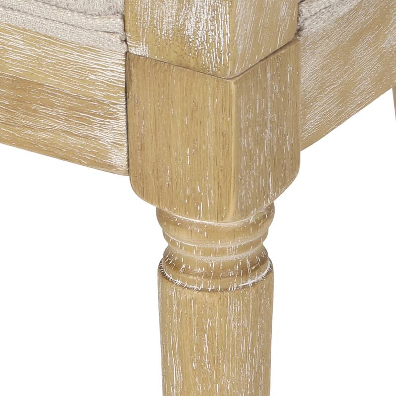 Roomfitters Rattan Accent Chair, Barrel Back Wood Frame with Upholstered Seat, Living Room Seating in Natural Finish