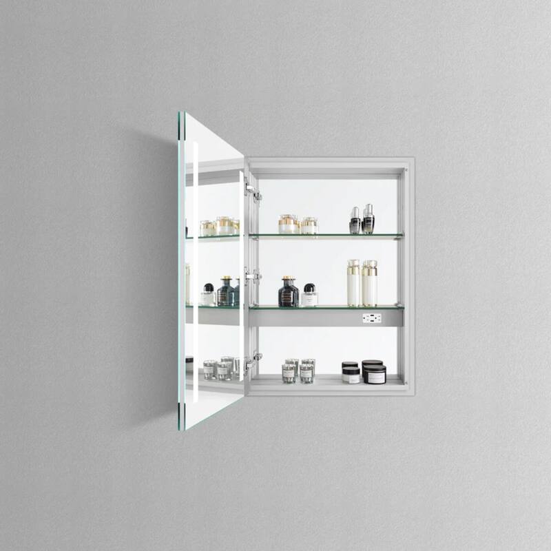 Modern Mirrors Polaris Illuminated Cabinet Vanity Mirror LED Mirrored Door Cabinet - 32*24