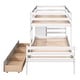 preview thumbnail 19 of 20, Modern Twin over Twin Loft Bunk Bed with Drawers and Ladder