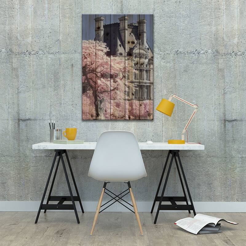 Seine Infrared Print On Wood by David Clapp - Multi-Color