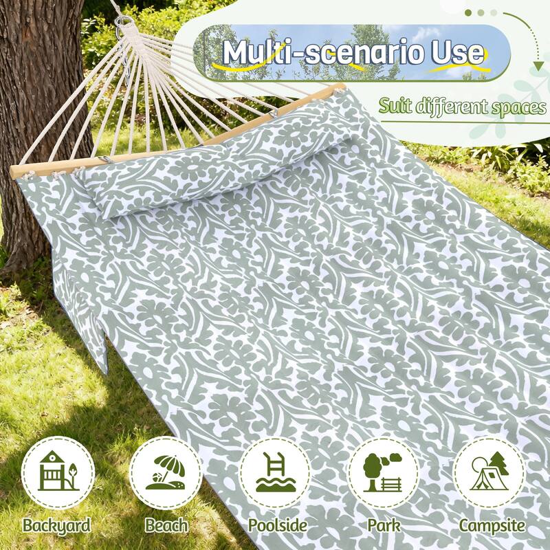 EROMMY Modern Portable Hammock, Hand-Woven Ropes, Anti-Tipping Design for Backyards, Beaches & Campsites