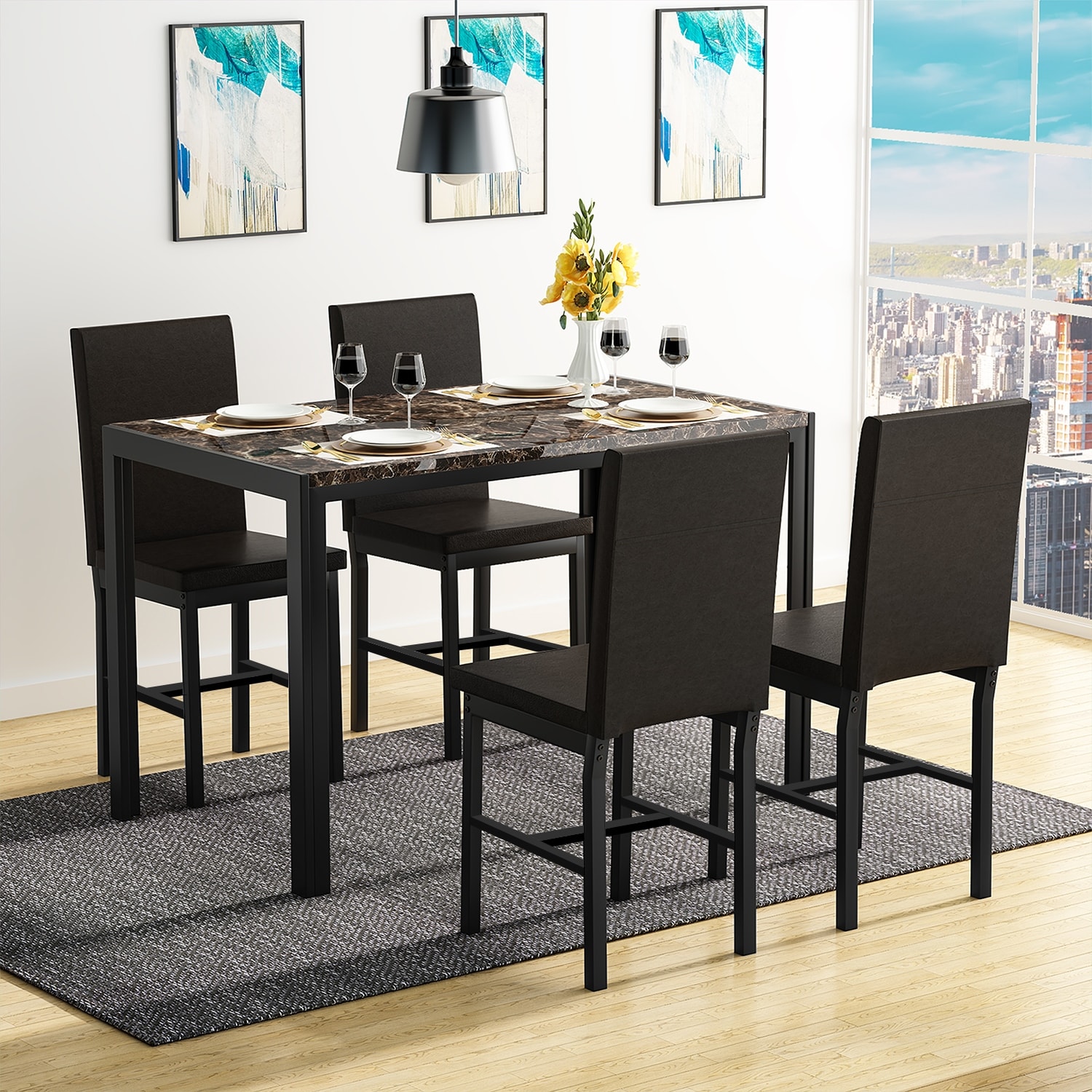 https://ak1.ostkcdn.com/images/products/is/images/direct/c602c1aee5bf692b581675f0919513d5835a877c/Mieres-5-Piece-Dining-Table-Set-with-Faux-Marble-Top-and-4-PU-Leather-Upholstery-Chairs-for-Kitchen-Dining-Room.jpg