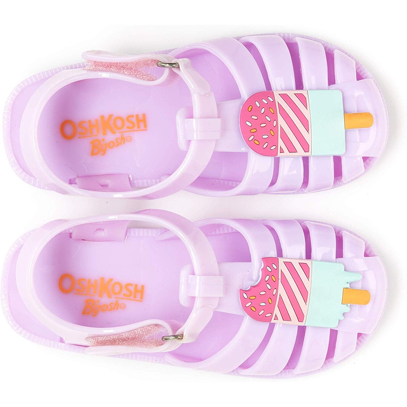oshkosh rainbow jelly sandals
