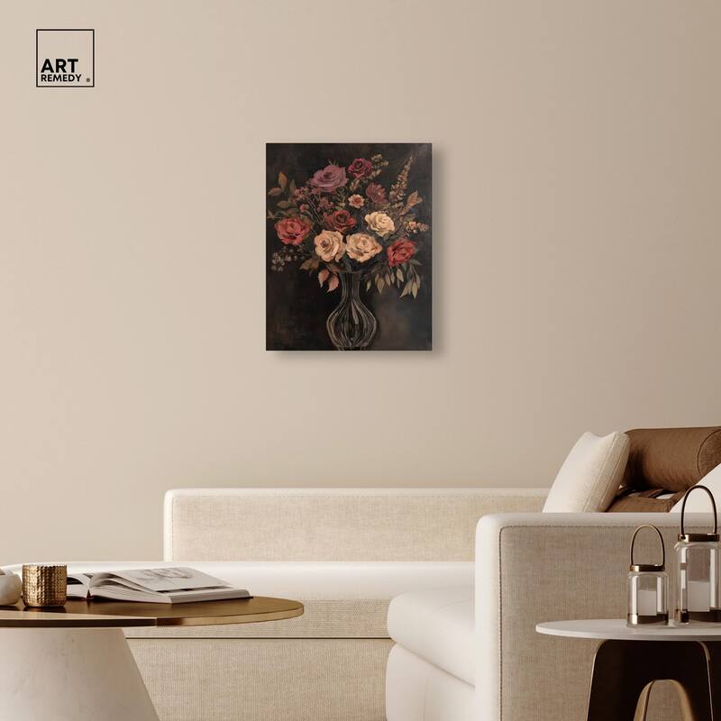 Smoldering Bouquet Canvas by Art Remedy, Gallery Wrapped