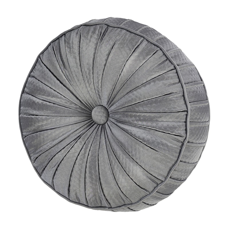 J. Queen New York Excelsior Tufted Round Decorative Throw Pillow