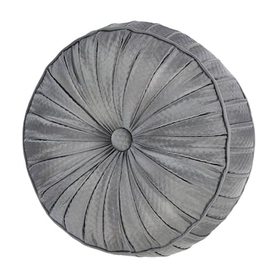 J. Queen New York Excelsior Tufted Round Decorative Throw Pillow