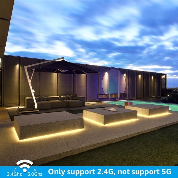 16 4ft 36w Led Strip Light Work With Alexa 3000k Warm White 1pack On Sale Overstock 29083675 Minger dreamcolor led strip lights. usd