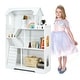 preview thumbnail 6 of 7, Kids Wooden Dollhouse Bookshelf with Anti-Tip Design and Storage Space - 31.5" x 11.5" x 45.5" (L x W x H)