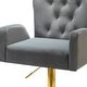 preview thumbnail 19 of 74, Loreto Tufted Velvet Swivel chair with Adjustable Height
