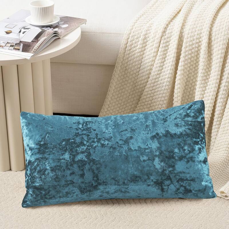 Rancho Crushed Velvet Throw Pillow Cover Set, NO INSERT