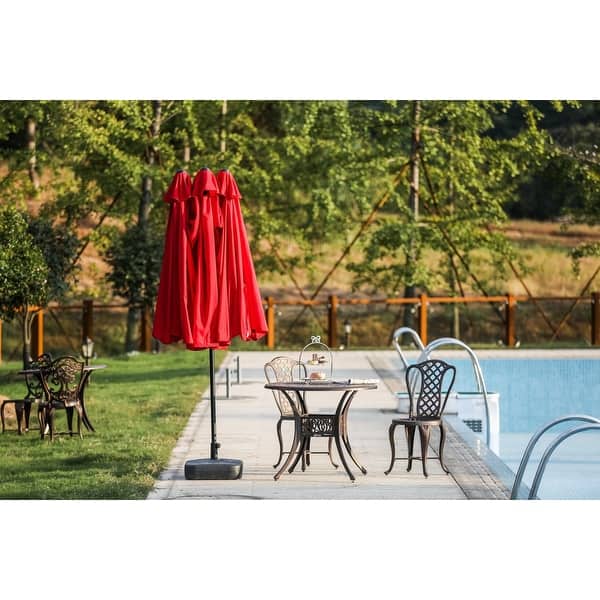 9x15 patio umbrella Patio Festival Twin 9' x 15' Rectangular Market Umbrella - Bed Bath &  Beyond