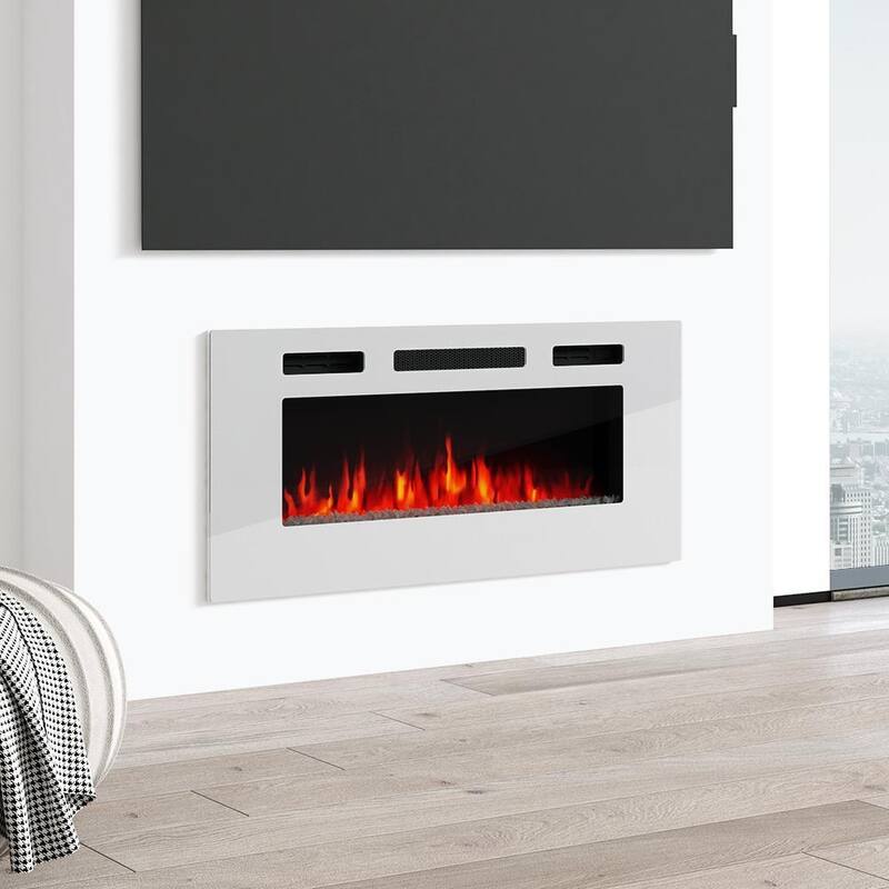 EFire1 40-inch Recessed Wall-mounted Electric Fireplace Heater