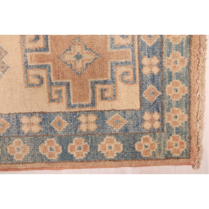 ECARPETGALLERY Hand-knotted Finest Ghazni Tan Wool Rug - 8'0 x 11'6