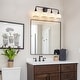 preview thumbnail 141 of 151, Modern Vanity Lights Dimmable Bathroom Light Fixtures with Glass Shade