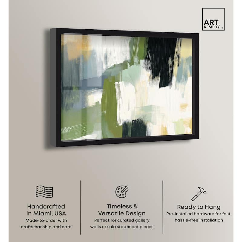 Moss Layers I Shadowbox by Art Remedy