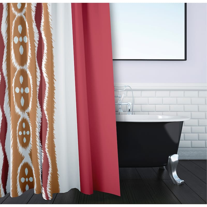 Tribal Stripes Pattern Shower Curtain