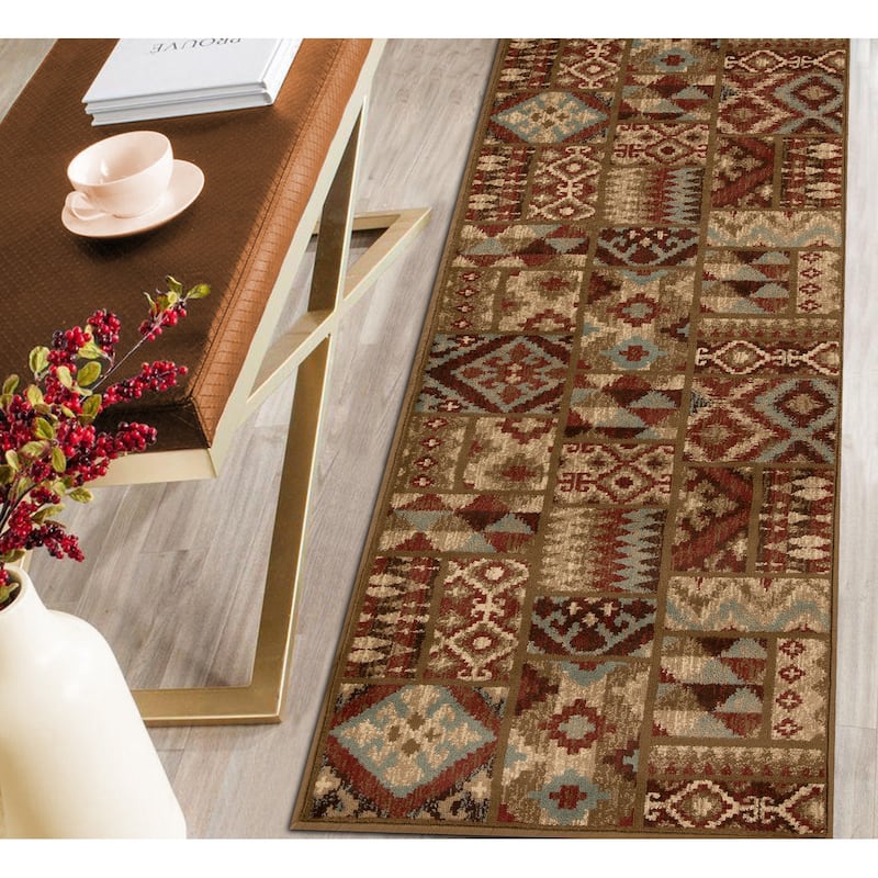 Superior Southwestern Color Rustic Power-Loomed Indoor Area Rug