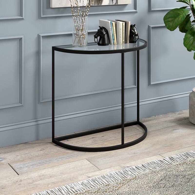 Verlaine 32" Wide Demilune Console Table