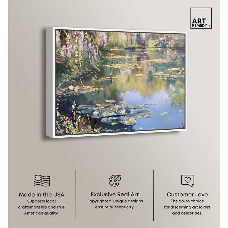 Lily Lagoon I Canvas by Art Remedy