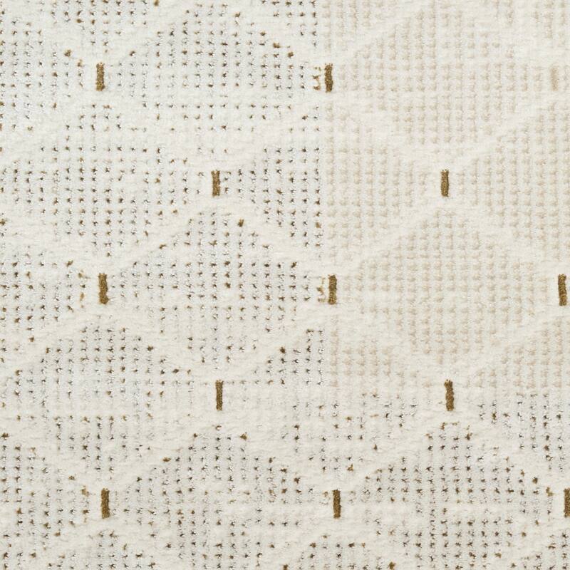 DKNY Grand Street Indoor only Cream / Ivory Geometric Area Rug